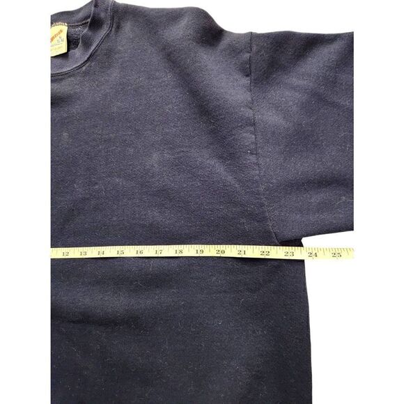 90s JERZEES Grid Tag MADE IN USA Sweatshirt size men's XL Blue cotton blend - Picture 4 of 8